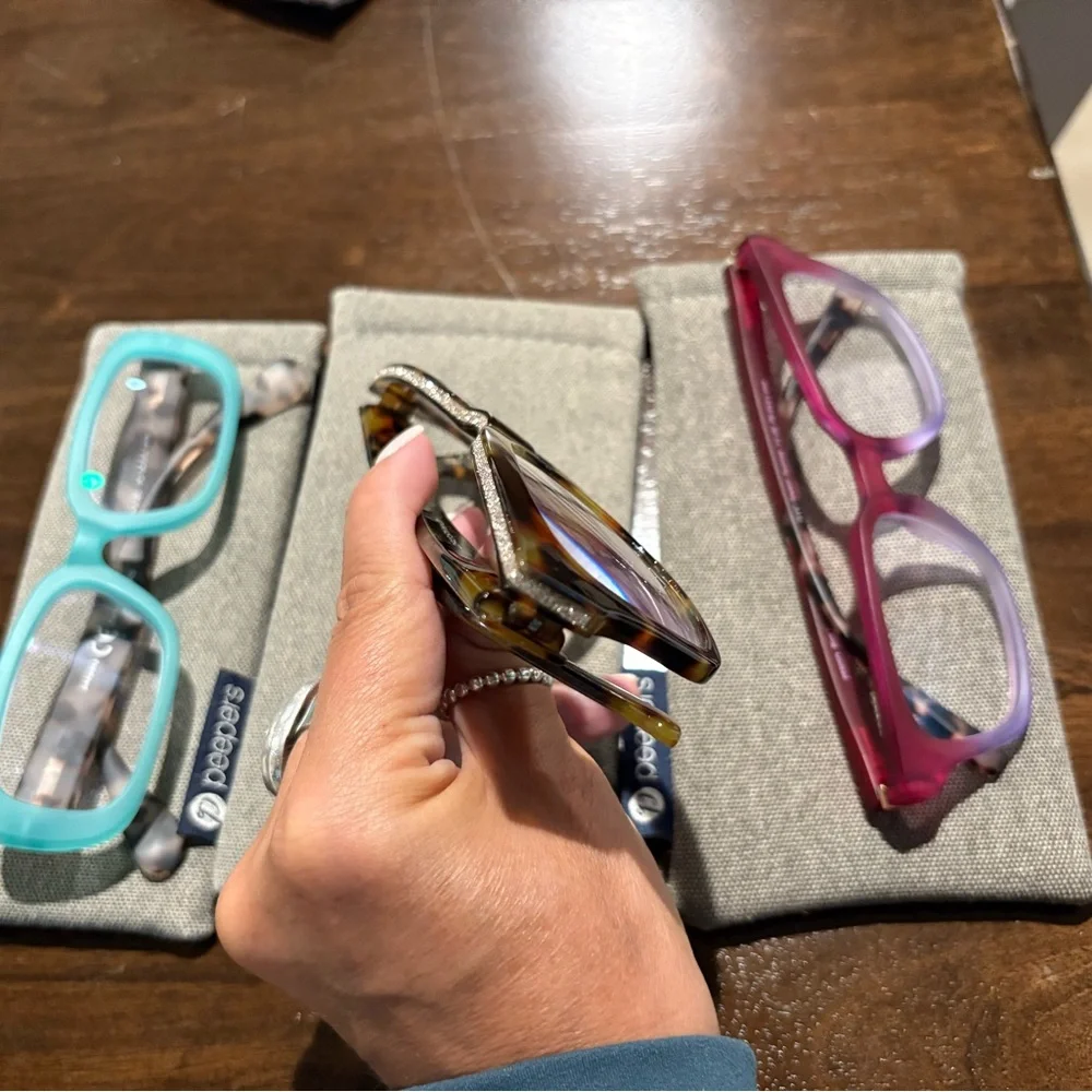 Peepers Women's Reading +1.0 Glasses Set - Tortoise, Teal, and Pink - Picture 2 of 10